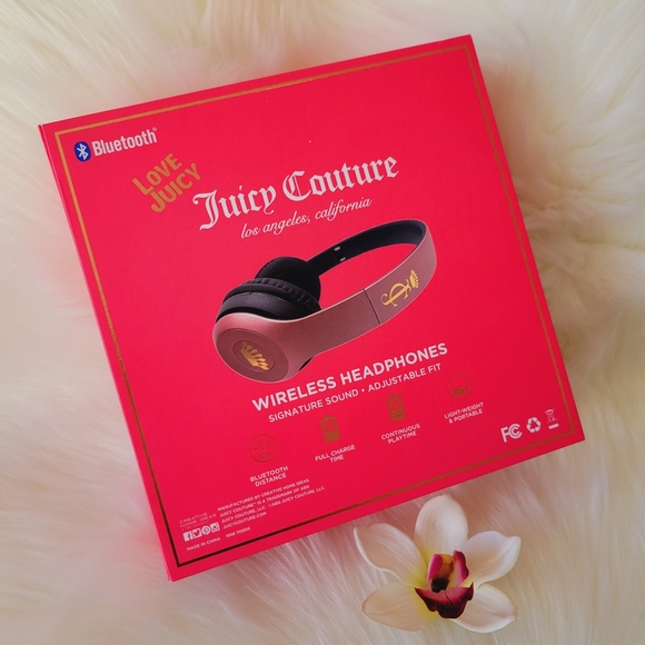 🩷🩷JUICY COUTURE BEAUTIFUL BLUETOOTH WIRELESS HEADPHONES🩷🩷 - Picture 2 of 6
